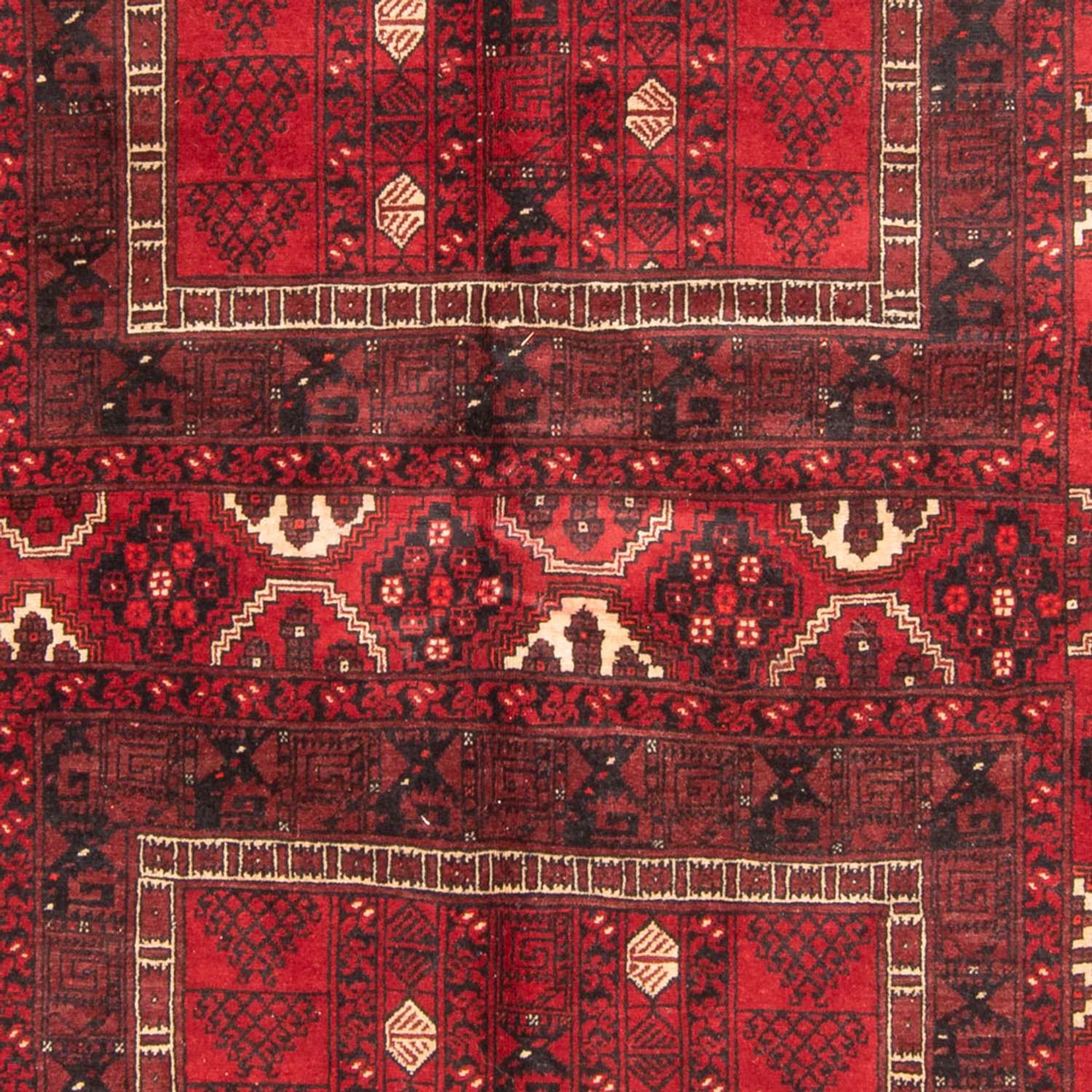 Turkaman Rug - 244 x 158 cm - red