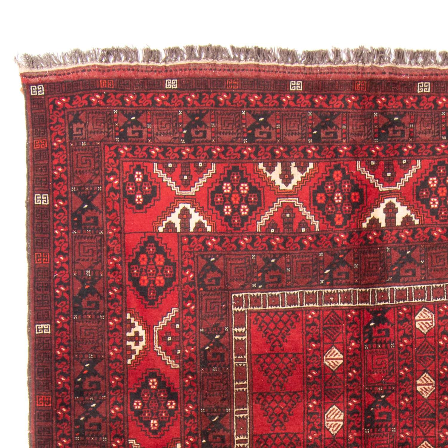 Turkaman Rug - 244 x 158 cm - red
