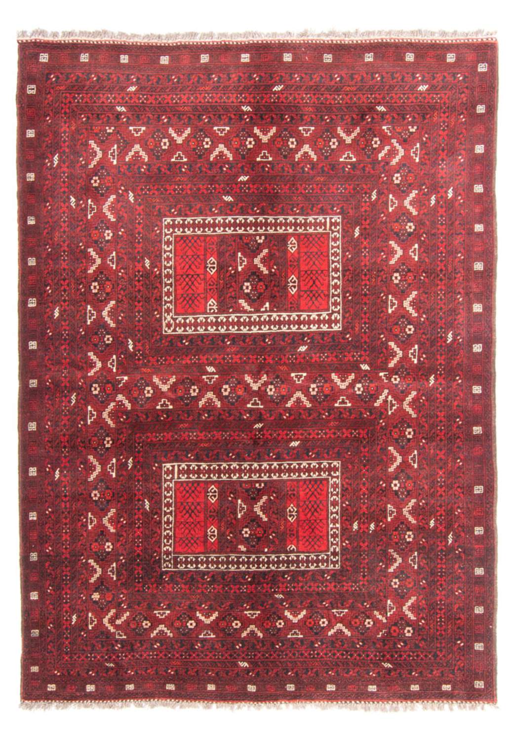 Turkaman Rug - 236 x 162 cm - red