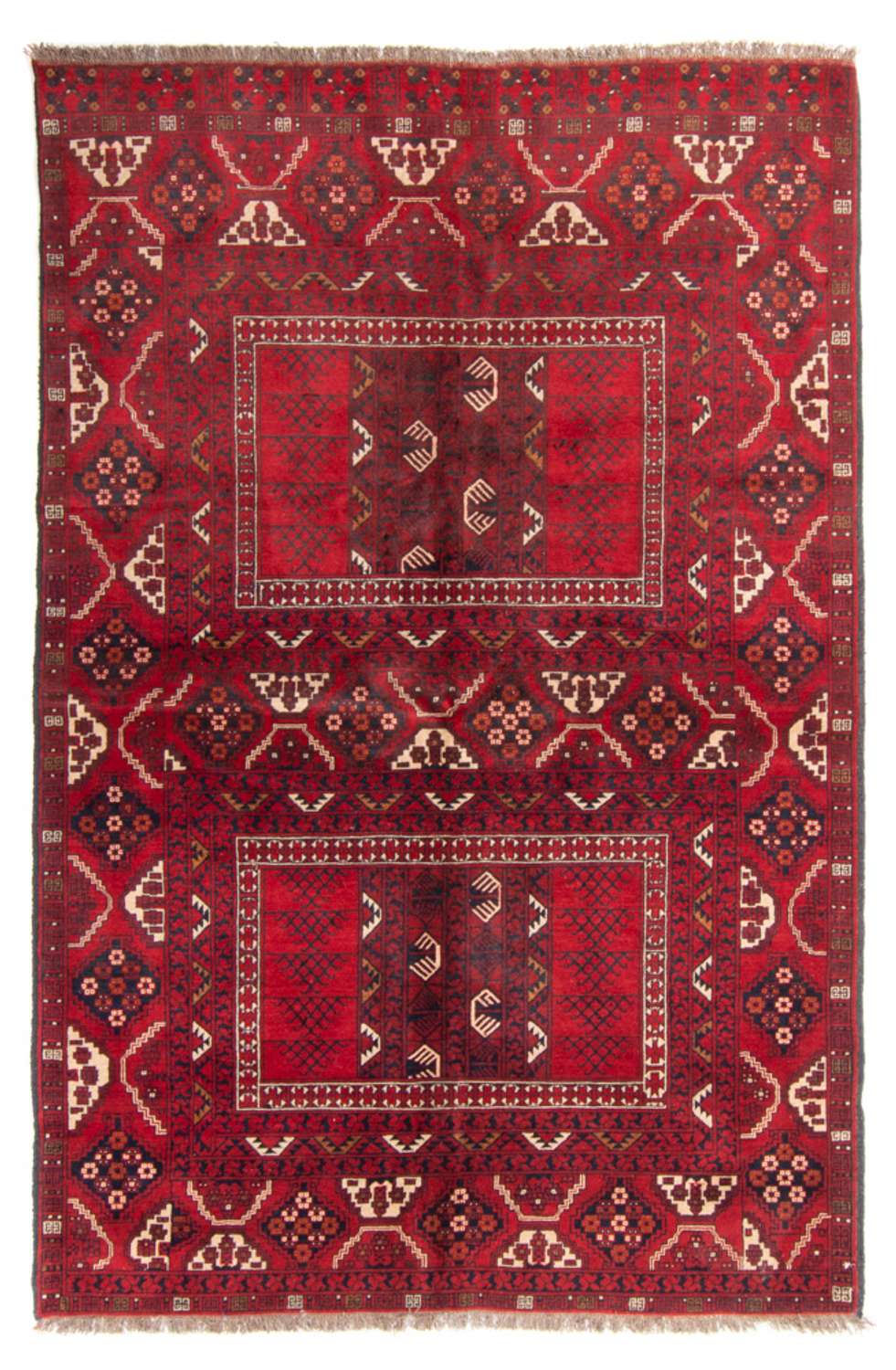 Turkaman Rug - 230 x 153 cm - red