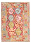 Kelim Rug - Splash - 196 x 152 cm - multicolored