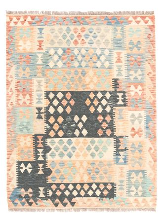 Kelim Rug - Splash - 194 x 150 cm - multicolored