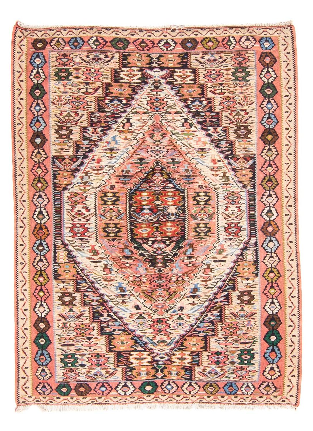 Kelim Rug - Oriental - 152 x 120 cm - multicolored