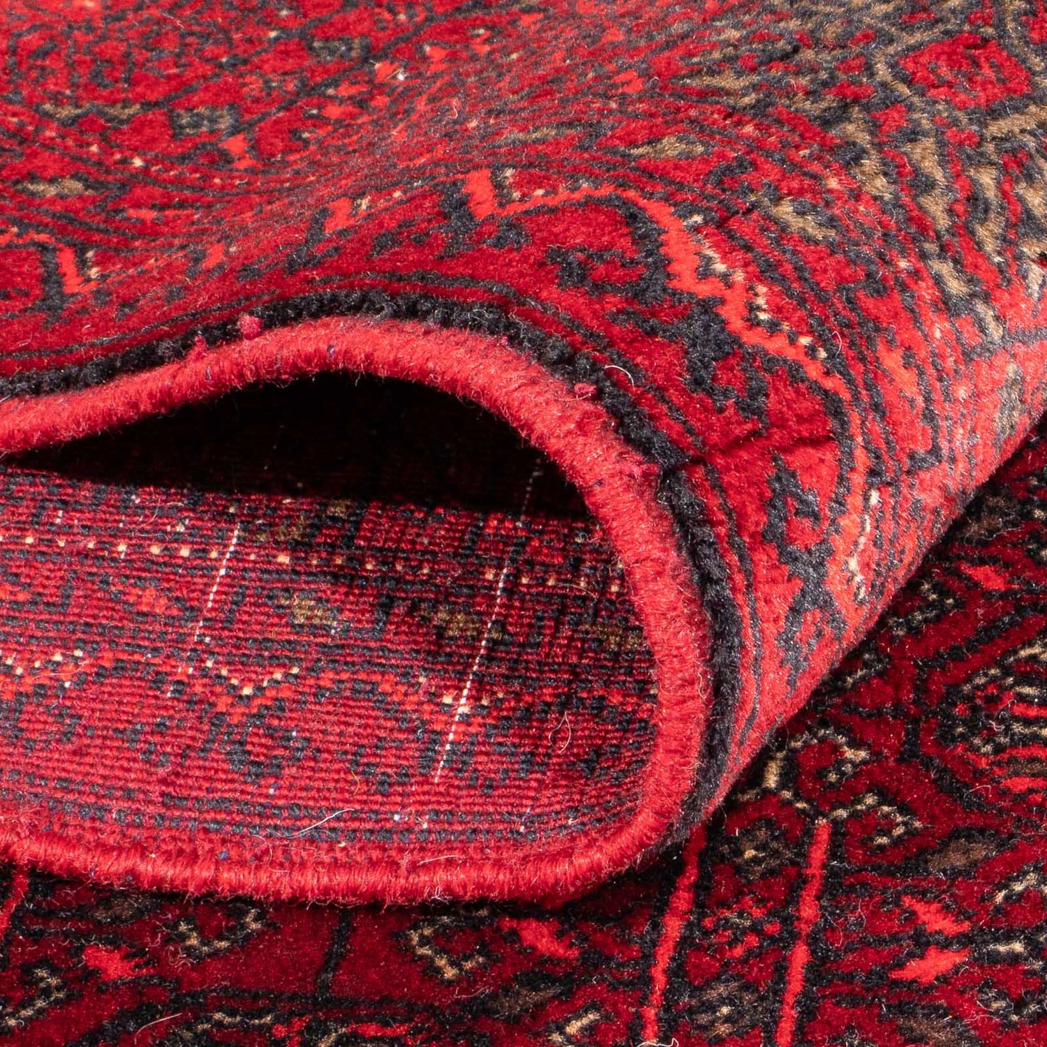 Afghan Rug - Bukhara - 196 x 124 cm - red