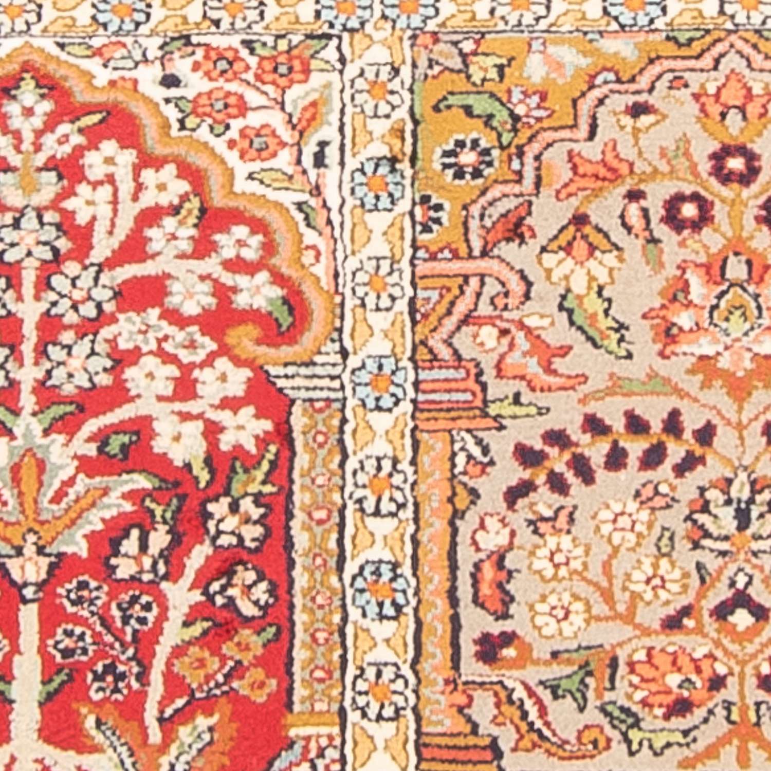 Silk Rug - Kashmir Silk - 155 x 80 cm - multicolored