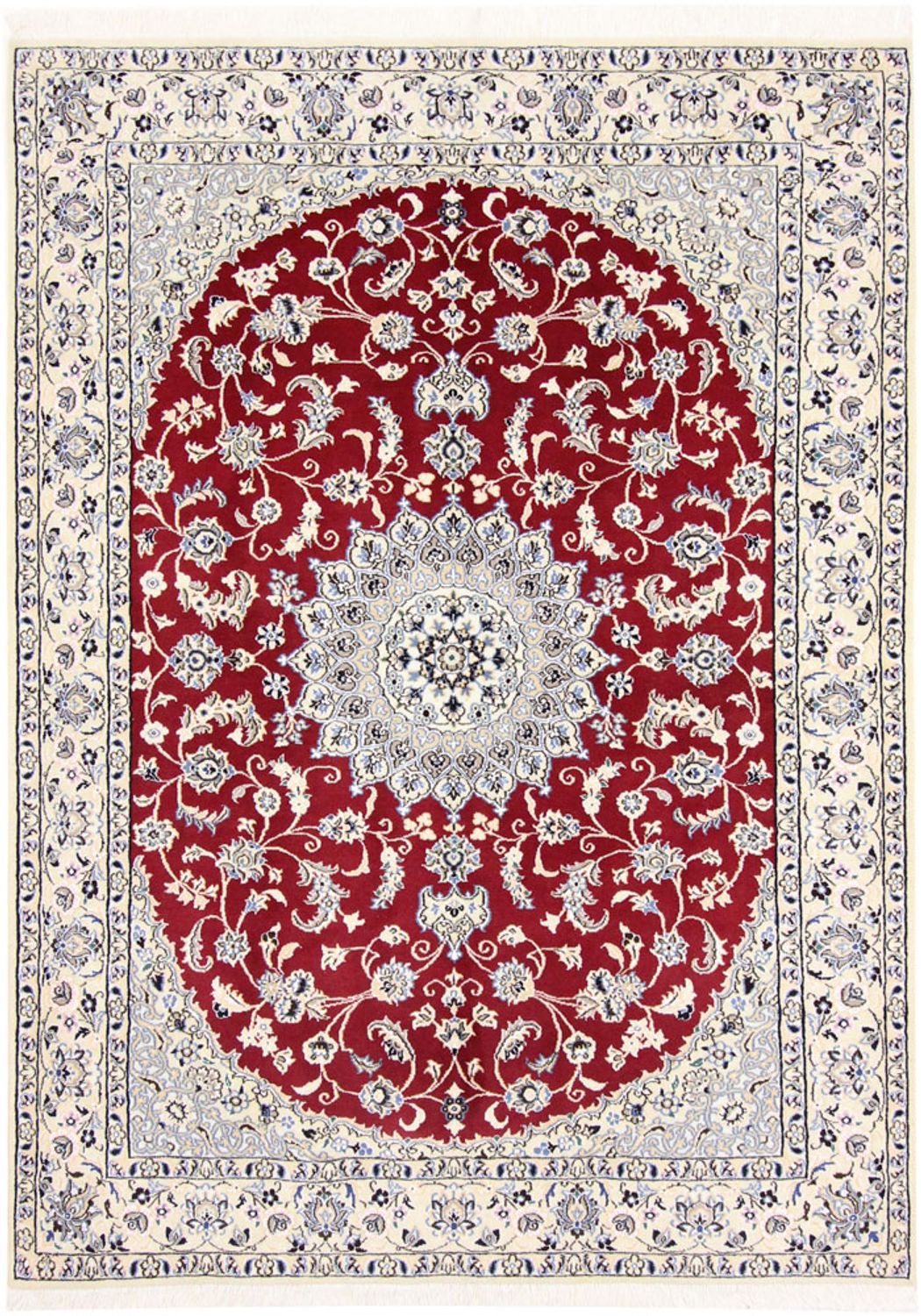 Perser Rug - Nain - Royal - 206 x 148 cm - red