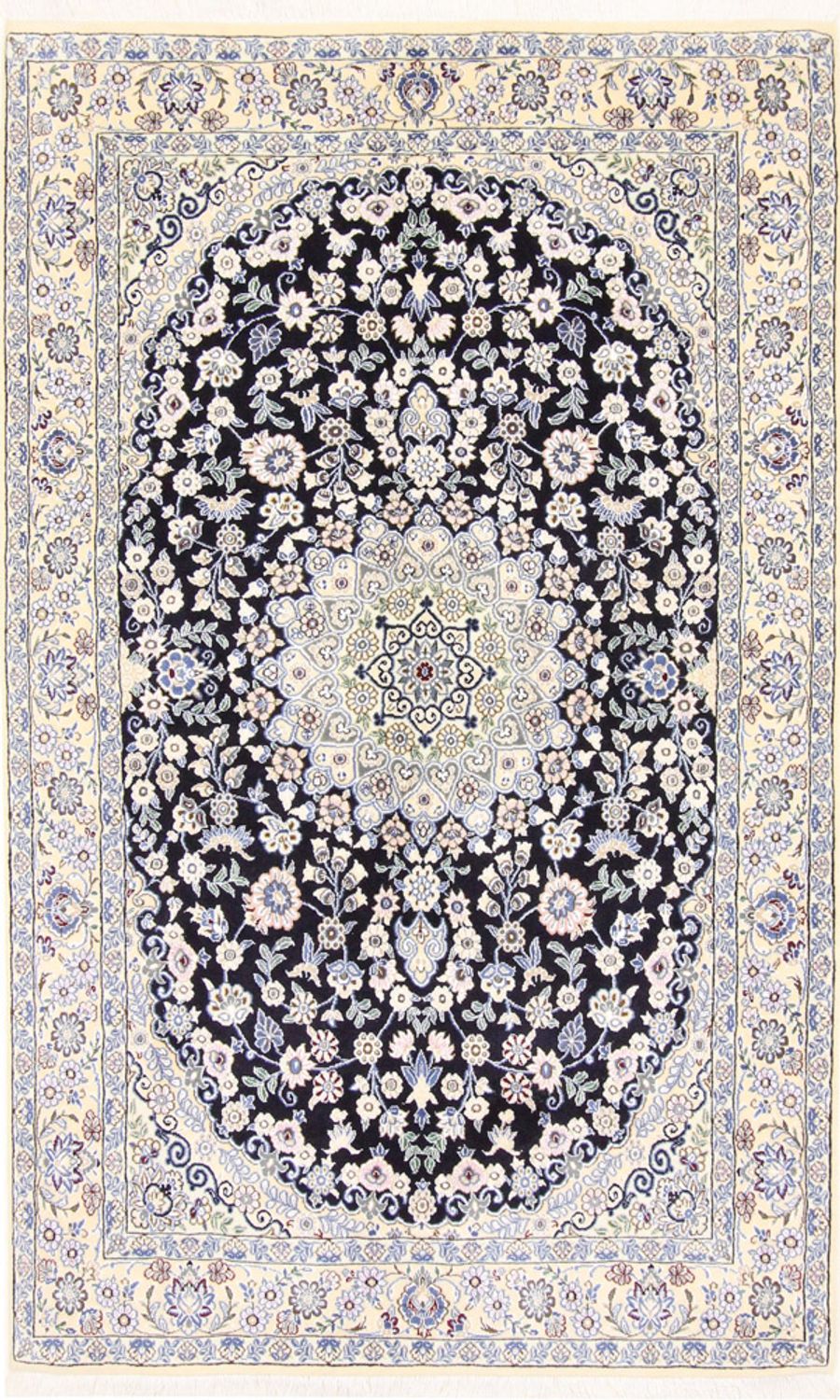 Perser Rug - Nain - Royal - 202 x 132 cm - dark blue