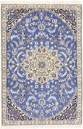 Perser Rug - Nain - Royal - 136 x 90 cm - blue