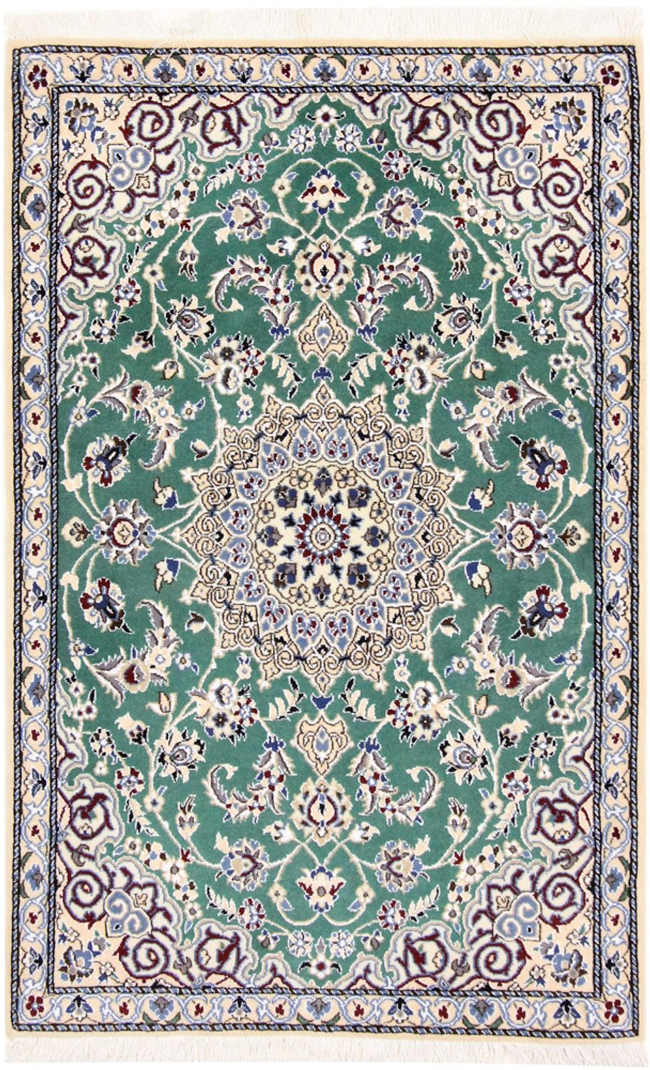 Perser Rug - Nain - Royal - 139 x 89 cm - green