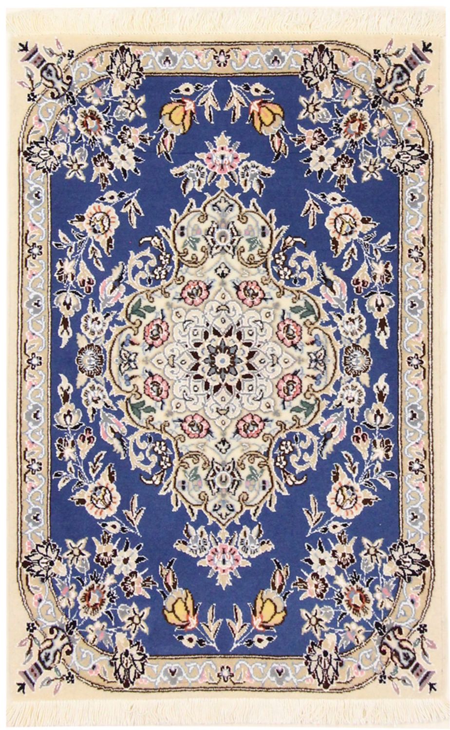 Perser Rug - Nain - Royal - 90 x 60 cm - blue