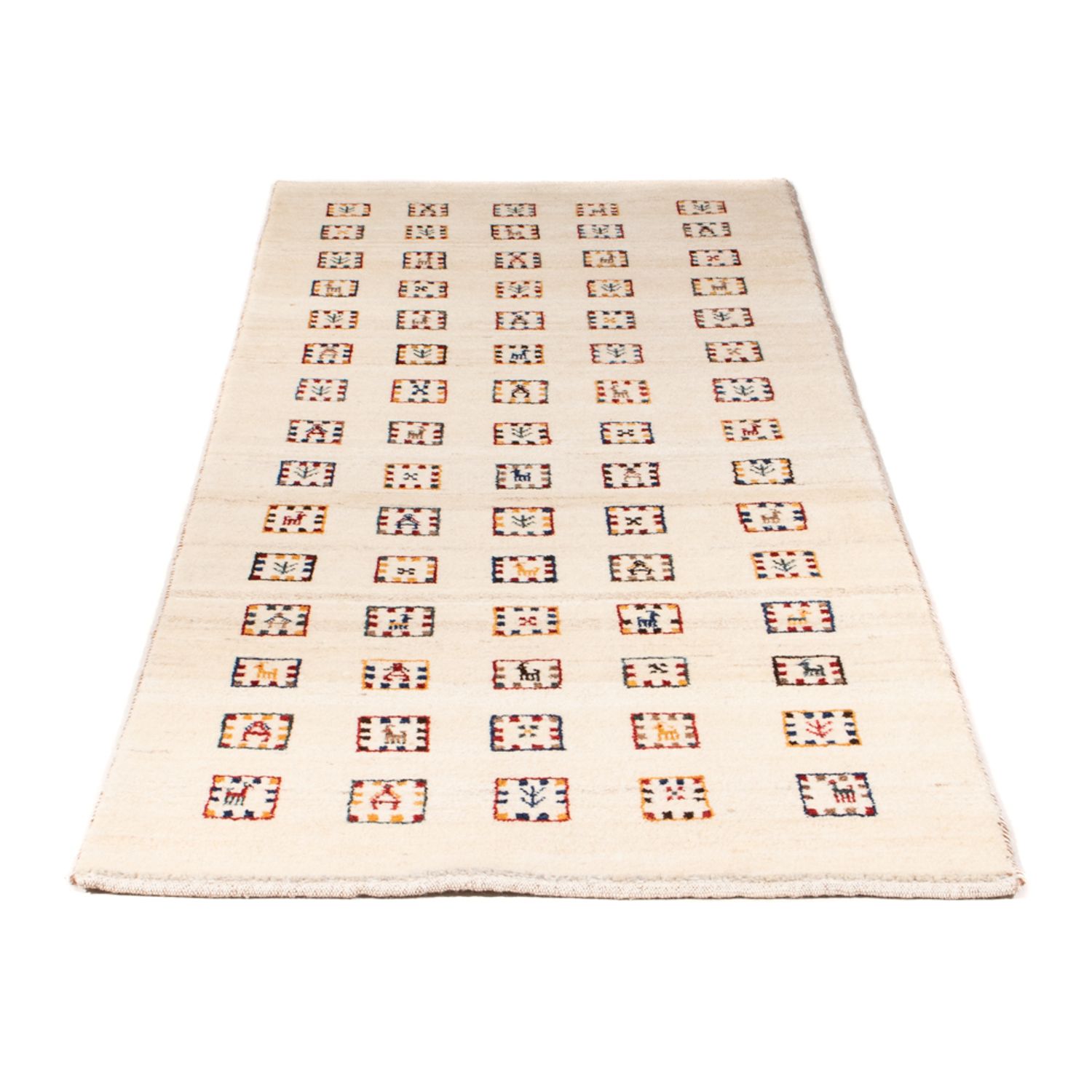 Runner Gabbeh Rug - Loribaft Perser - 200 x 82 cm - beige