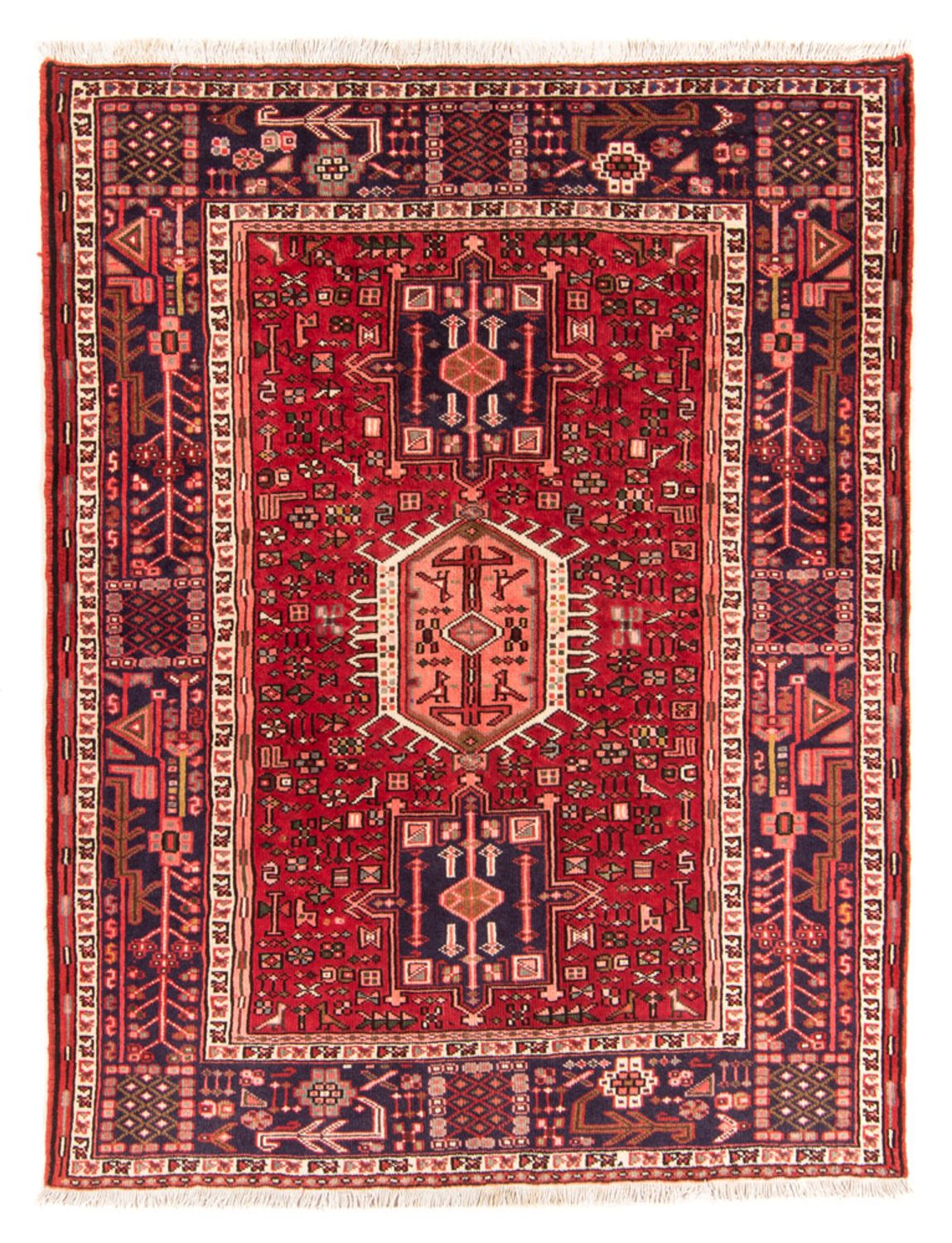 Perser Rug - Nomadic - 194 x 144 cm - red