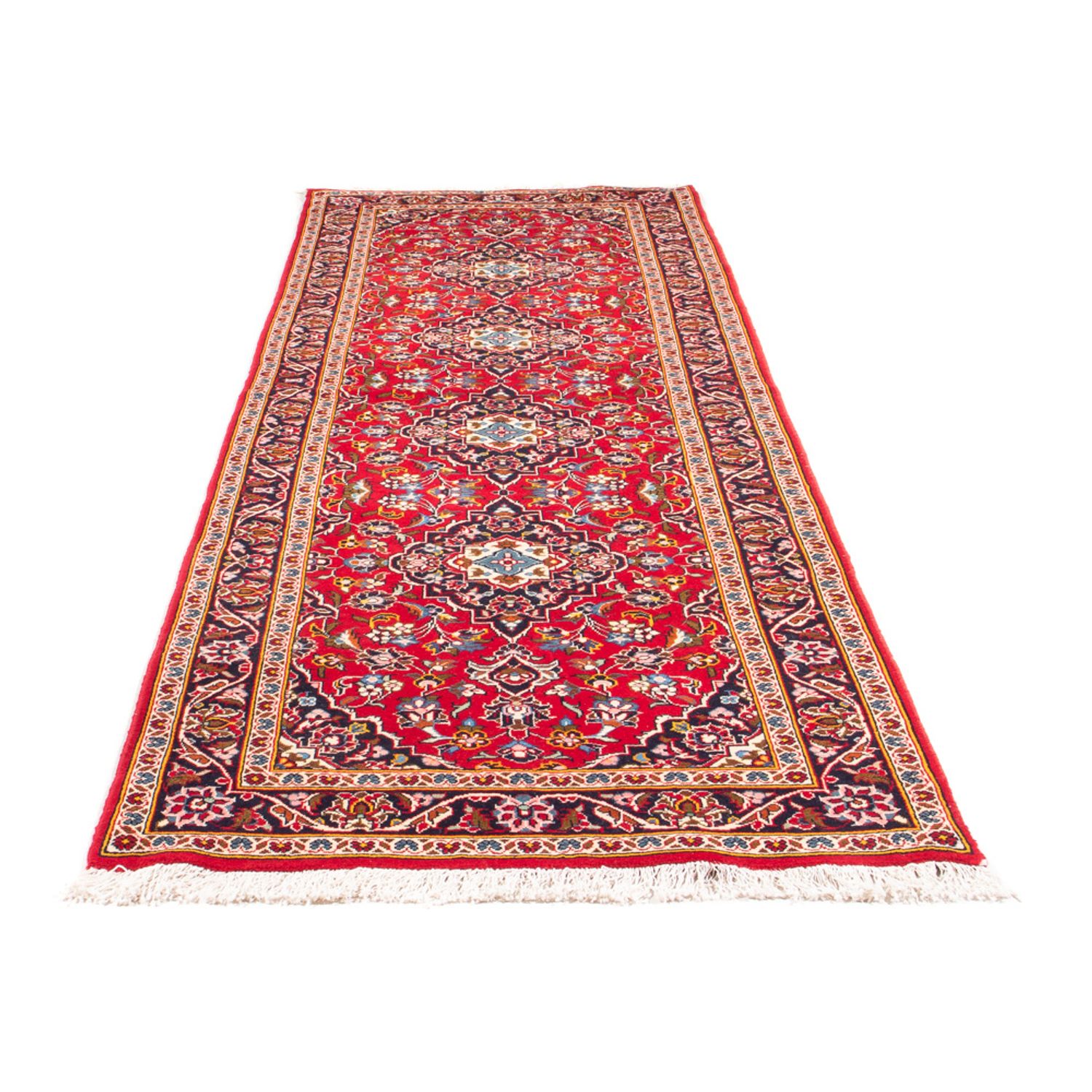 Runner Perser Rug - Keshan - 312 x 100 cm - red