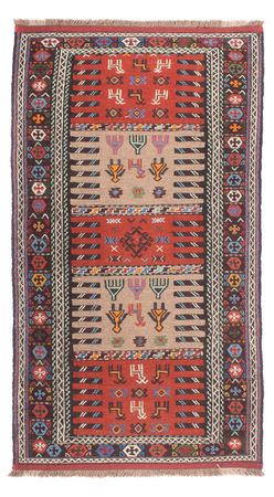 Runner Kelim Rug - Oriental - 200 x 100 cm - multicolored