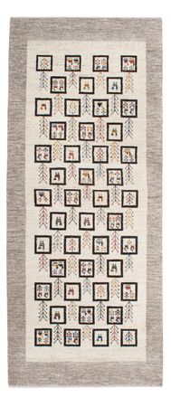 Runner Gabbeh Rug - Loribaft Perser - 199 x 87 cm - natural