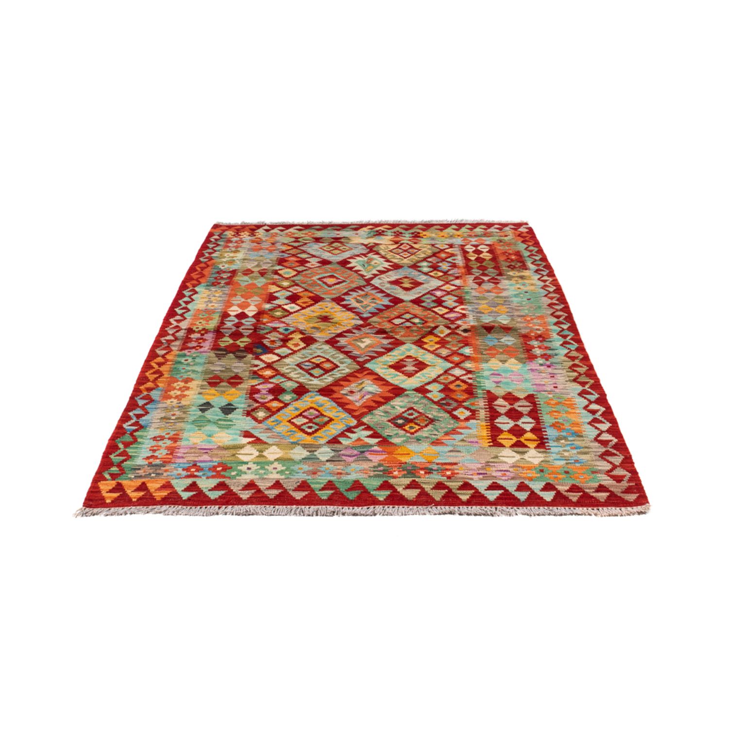 Kelim Rug - Splash - 183 x 134 cm - multicolored