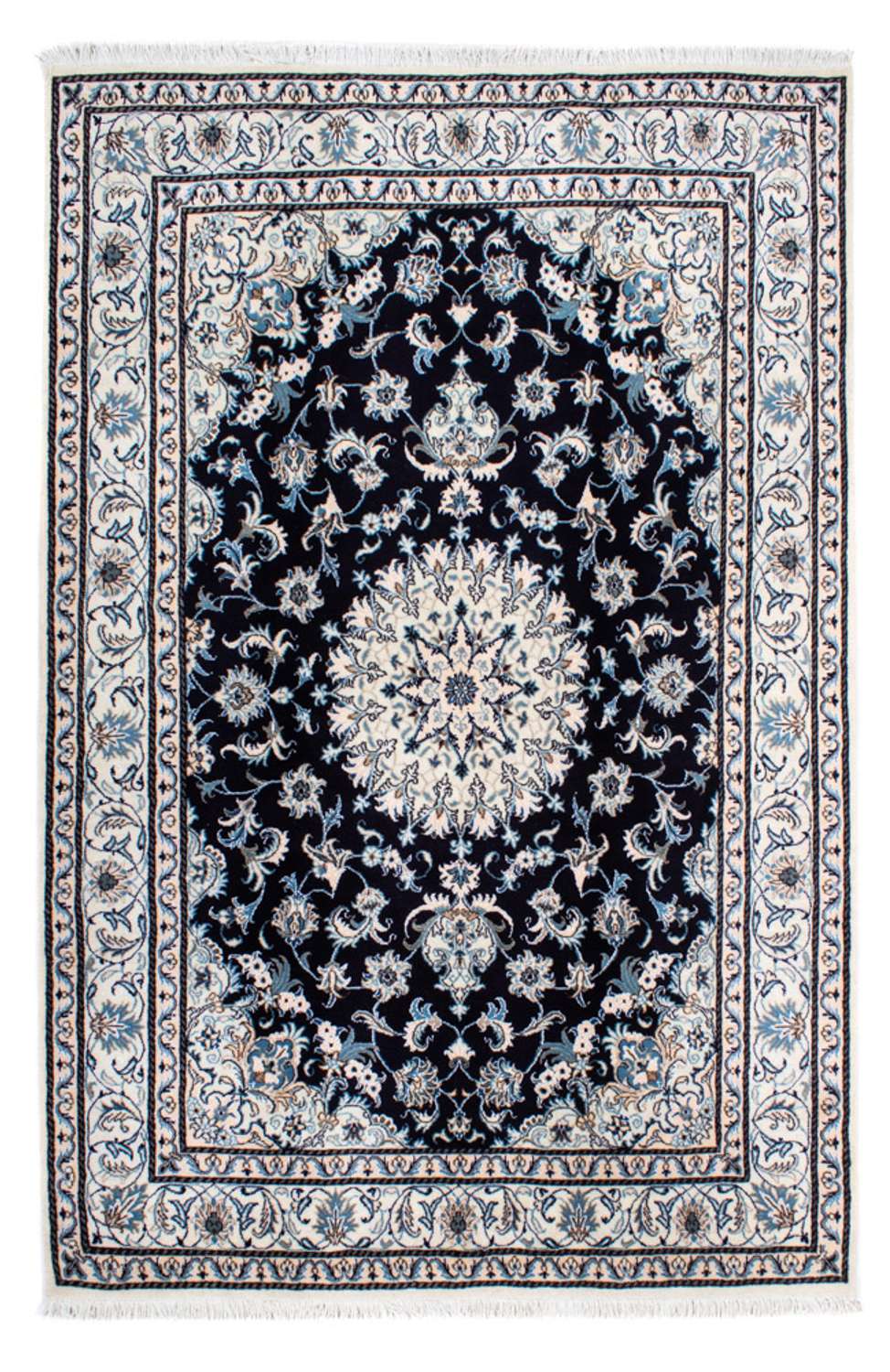 Perser Rug - Nain - 239 x 166 cm - dark blue