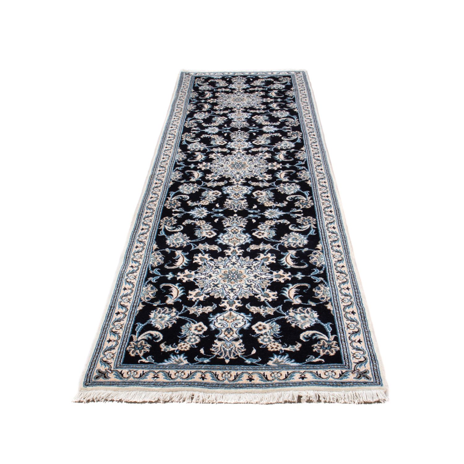 Runner Perser Rug - Nain - 287 x 79 cm - dark blue