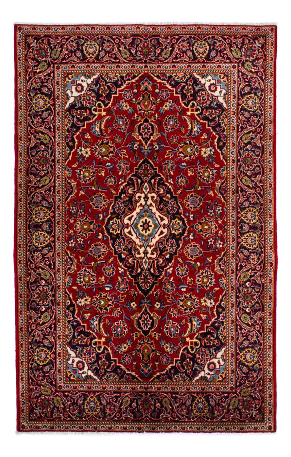 Perser Rug - Keshan - 214 x 142 cm - red