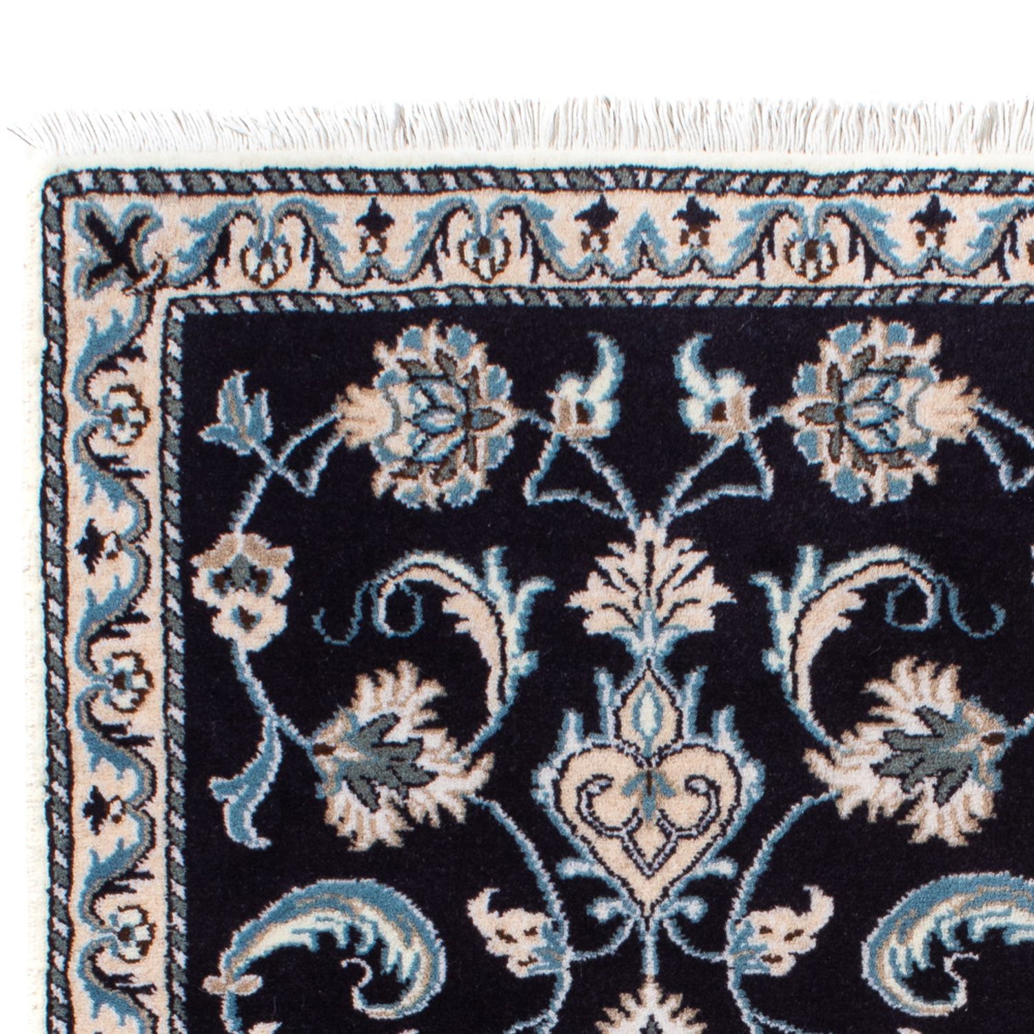 Perser Rug - Nain - 134 x 71 cm - dark blue