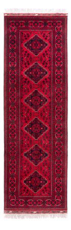 Runner Afghan Rug - 292 x 90 cm - red