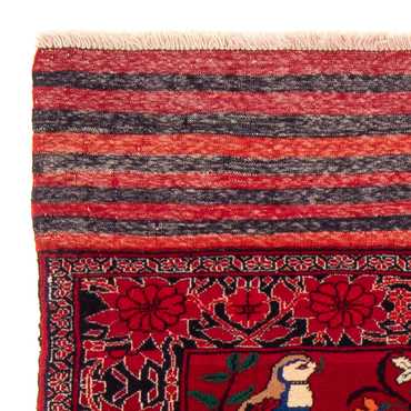 Belutsch Rug square  - 104 x 91 cm - red