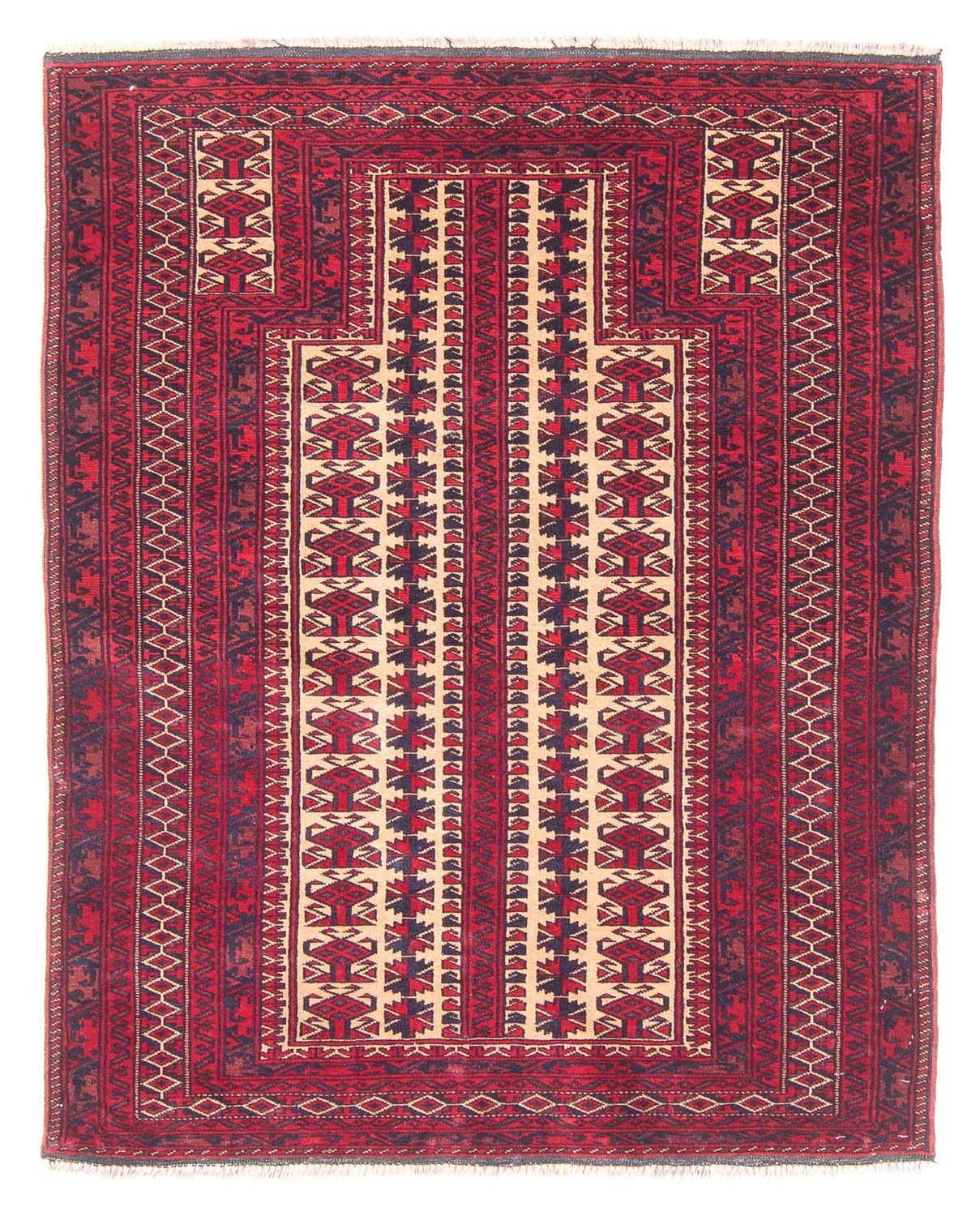 Belutsch Rug - Prayer Rug - 132 x 94 cm - beige