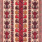 Belutsch Rug - Prayer Rug - 140 x 84 cm - beige