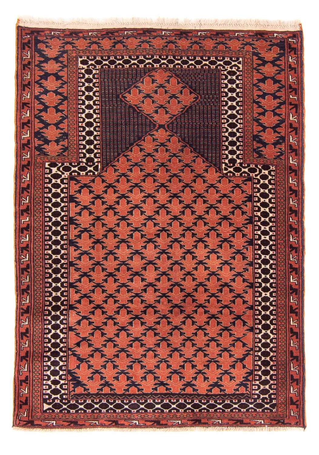 Belutsch Rug - Prayer Rug - 138 x 95 cm - rust