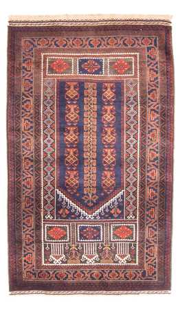 Belutsch Rug - Prayer Rug - 147 x 92 cm - blue