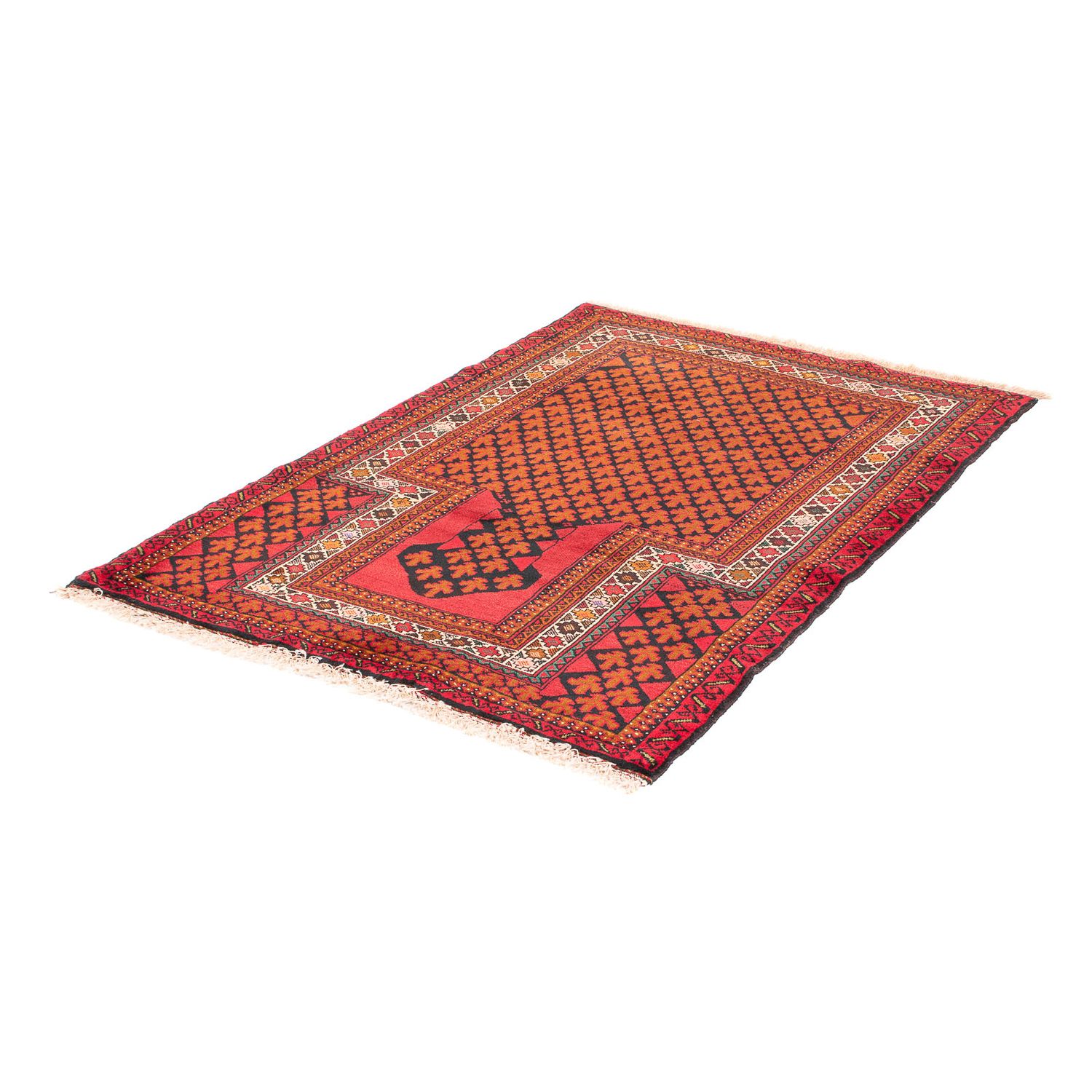 Belutsch Rug - Prayer Rug - 131 x 96 cm - red