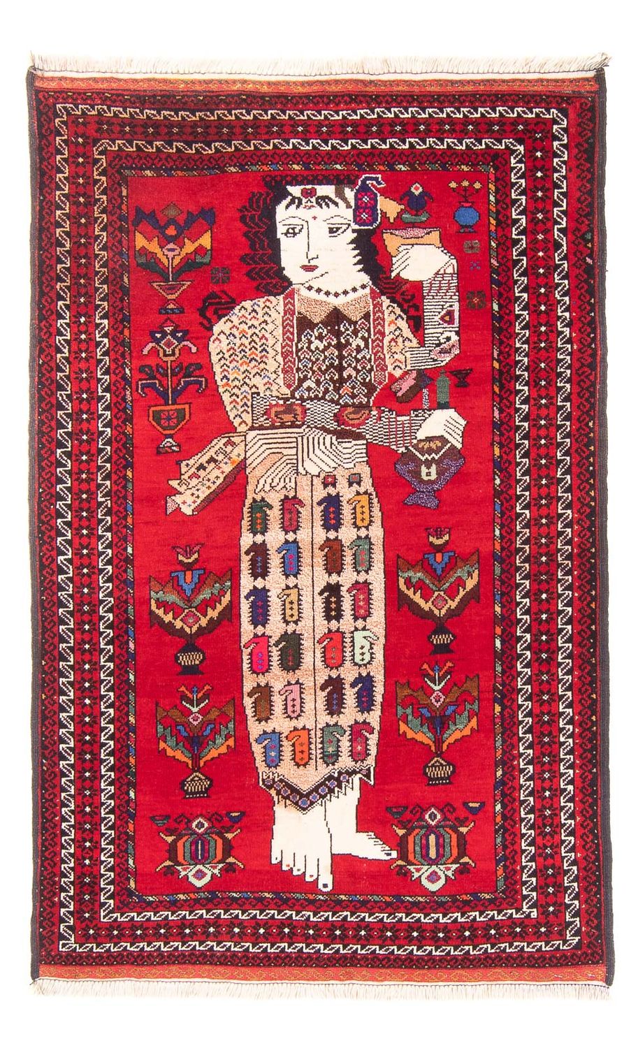 Belutsch Rug - 145 x 92 cm - red