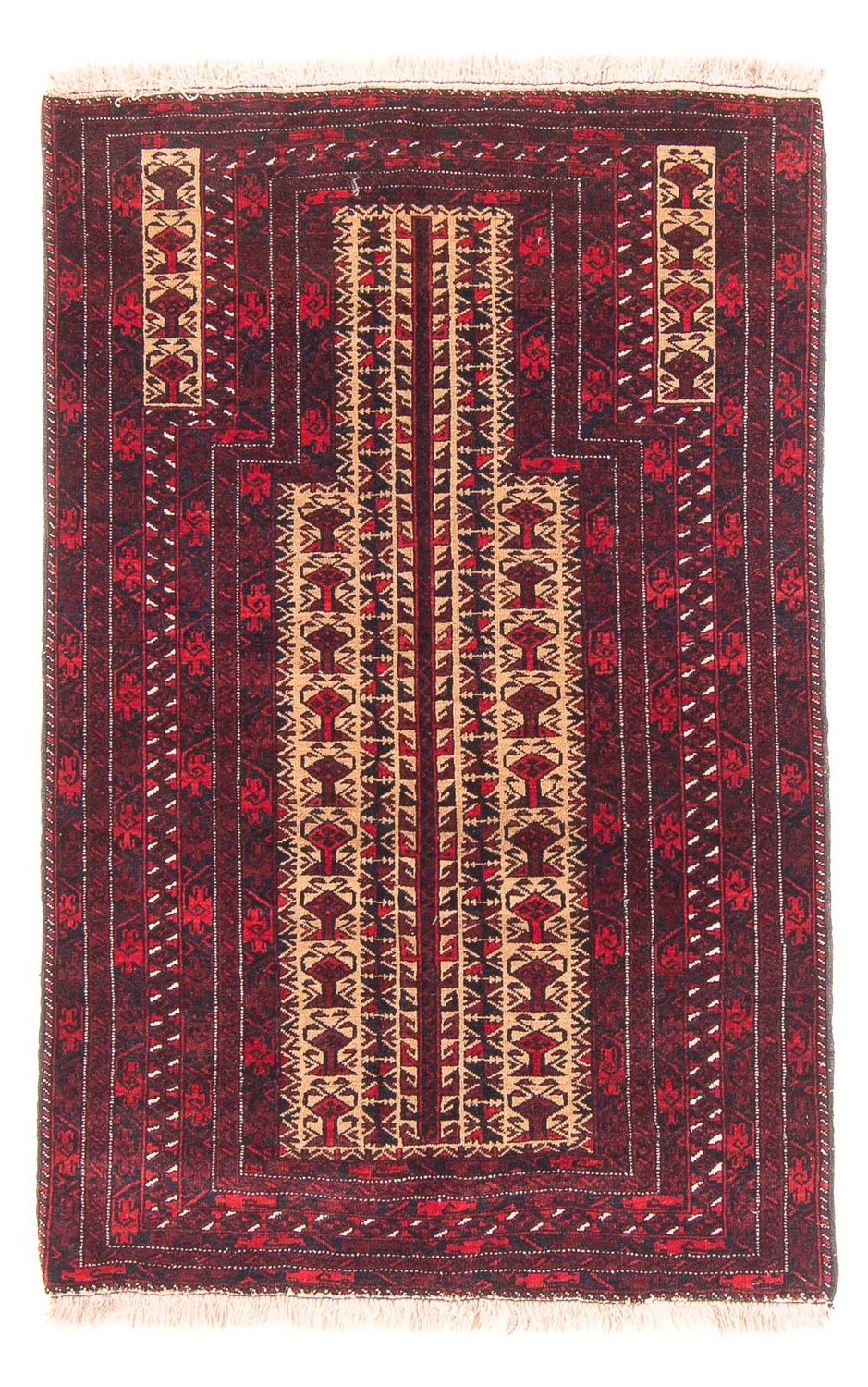 Belutsch Rug - Prayer Rug - 130 x 83 cm - beige