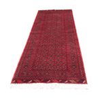 Runner Afghan Rug - Bukhara - 290 x 80 cm - red