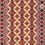 Runner Afghan Rug - 390 x 90 cm - beige