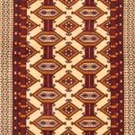 Runner Turkaman Rug - 176 x 85 cm - beige