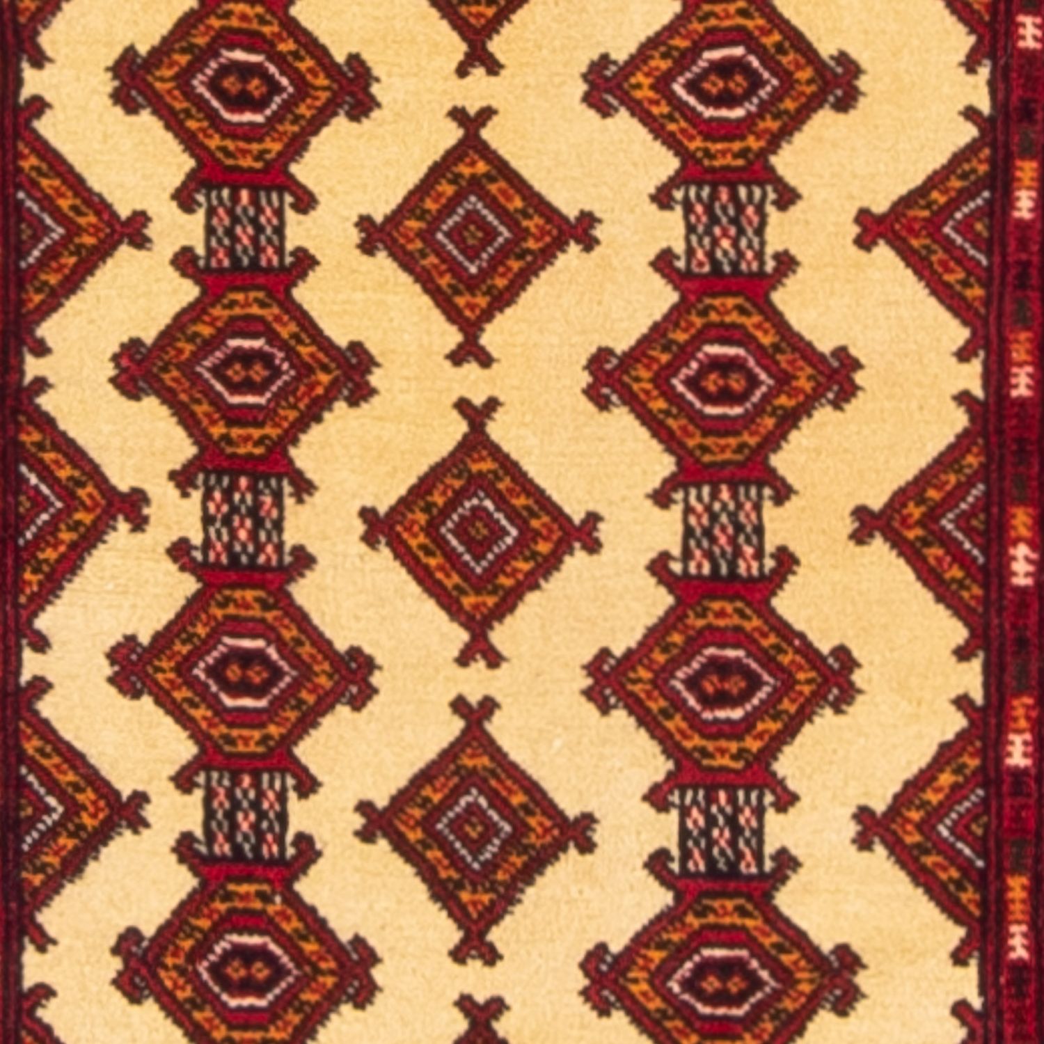 Runner Turkaman Rug - 305 x 85 cm - beige