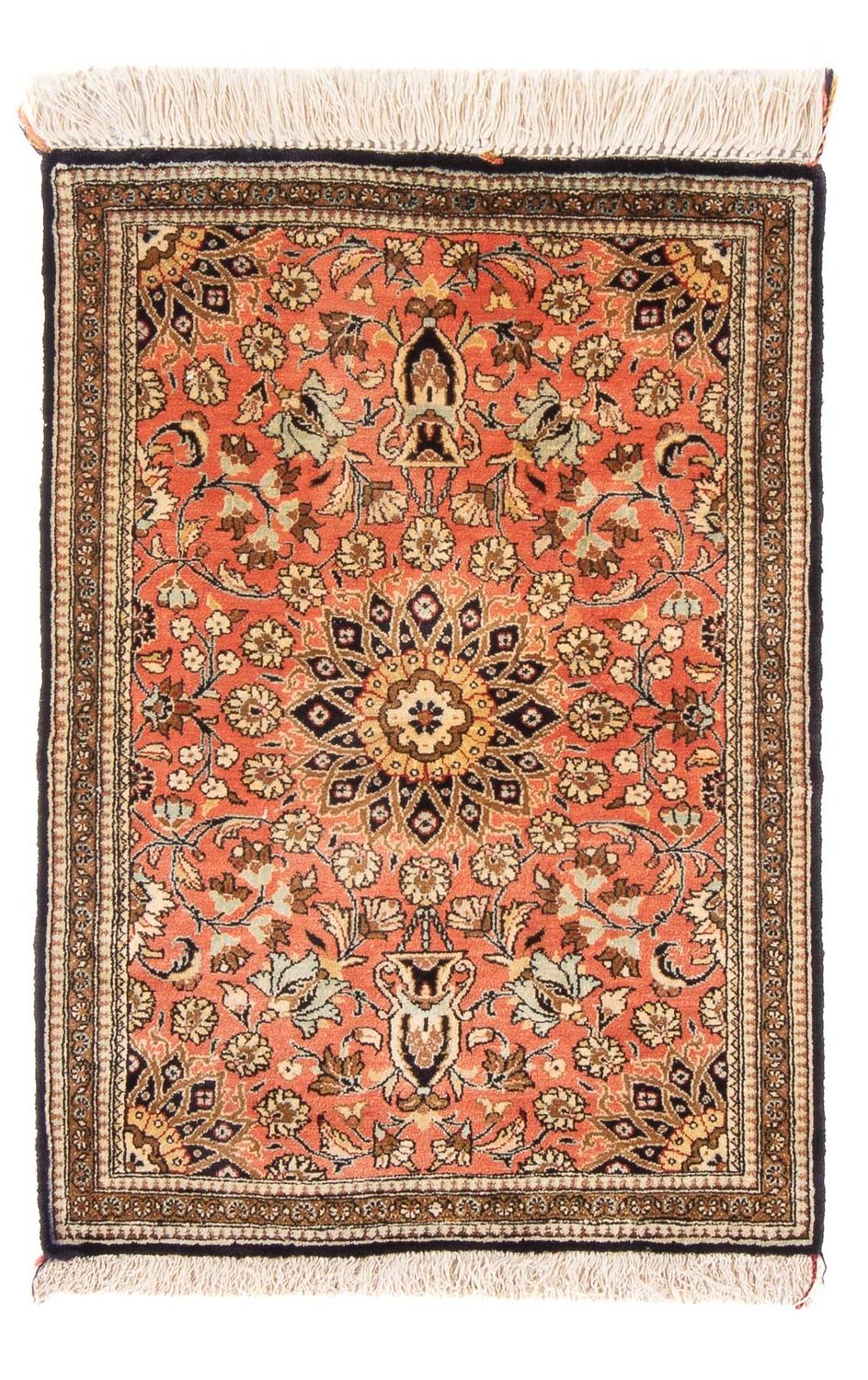 Silk Rug - Ghom Silk - Premium - 80 x 60 cm - red