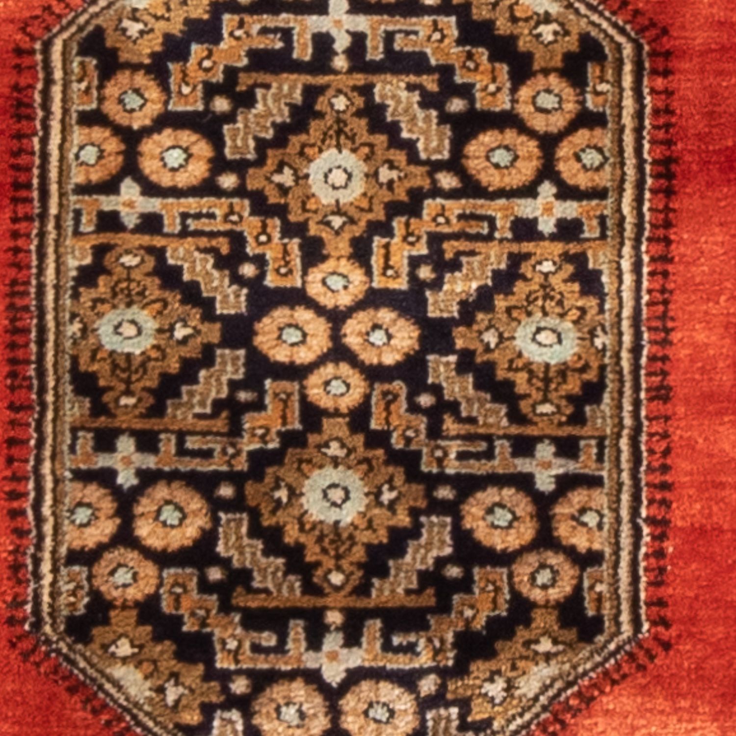 Silk Rug - Ghom Silk - Premium - 77 x 56 cm - orange