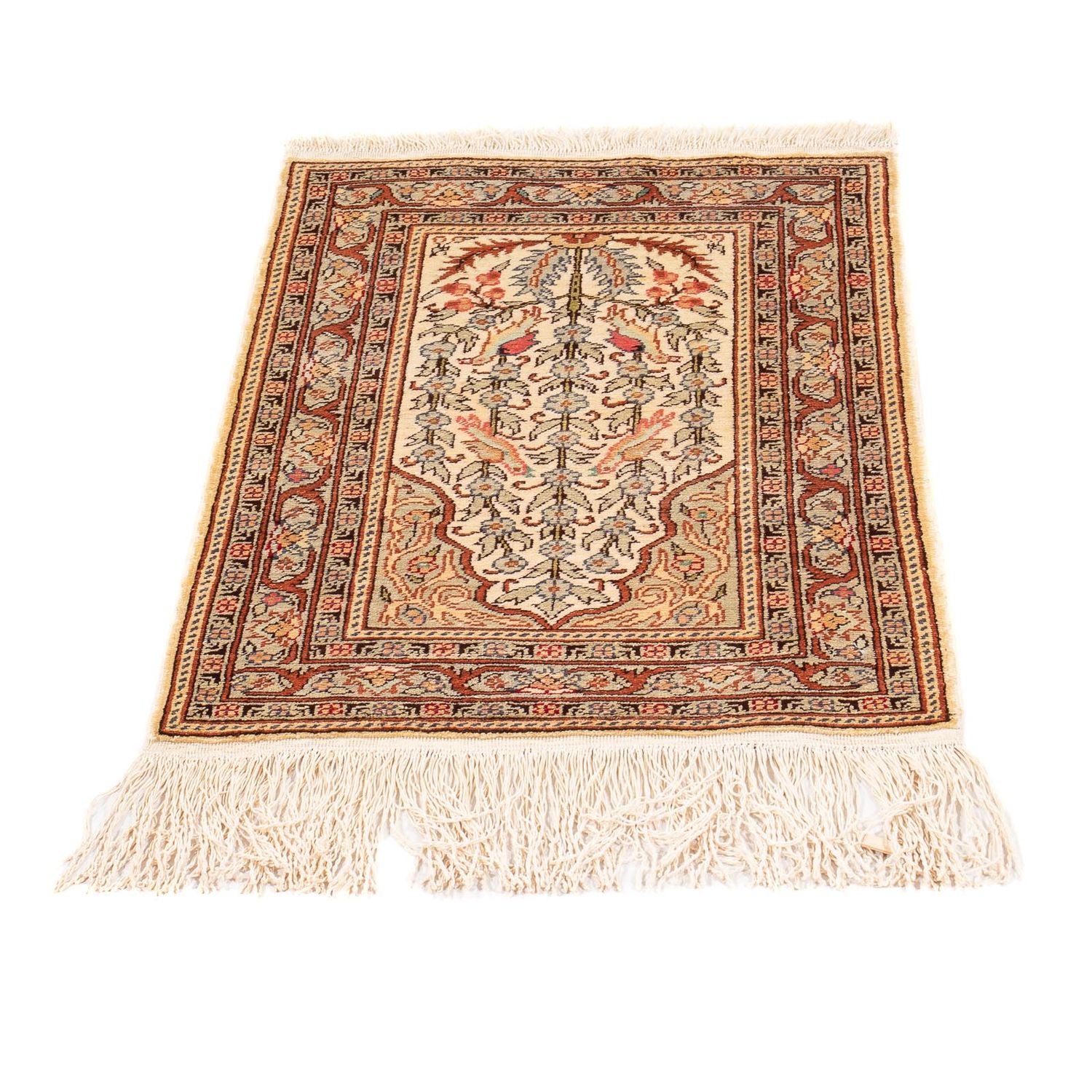 Oriental Rug - Hereke - 58 x 39 cm - beige