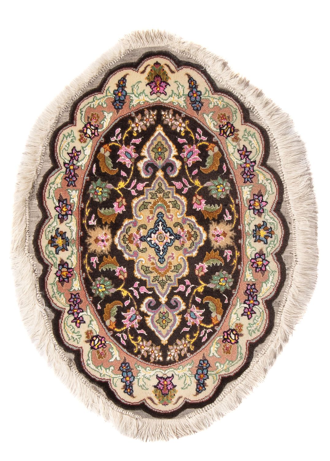 Perser Rug - Tabriz - Royal oval  - 68 x 48 cm - black