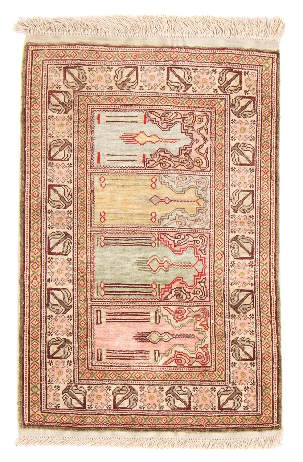 Oriental Rug - Hereke - 61 x 41 cm - multicolored