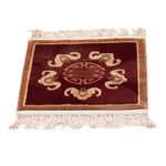 Chinese Rug square  - 31 x 31 cm - red