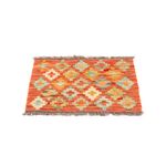 Kelim Rug - Splash square  - 52 x 50 cm - multicolored