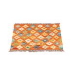 Kelim Rug - Splash square  - 52 x 50 cm - multicolored