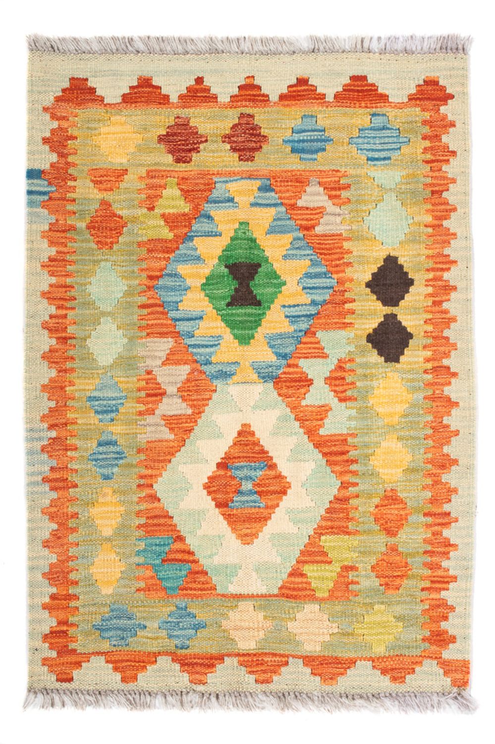 Kelim Rug - Splash - 89 x 63 cm - multicolored