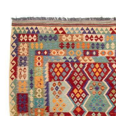 Kelim Rug - Splash - 359 x 247 cm - multicolored