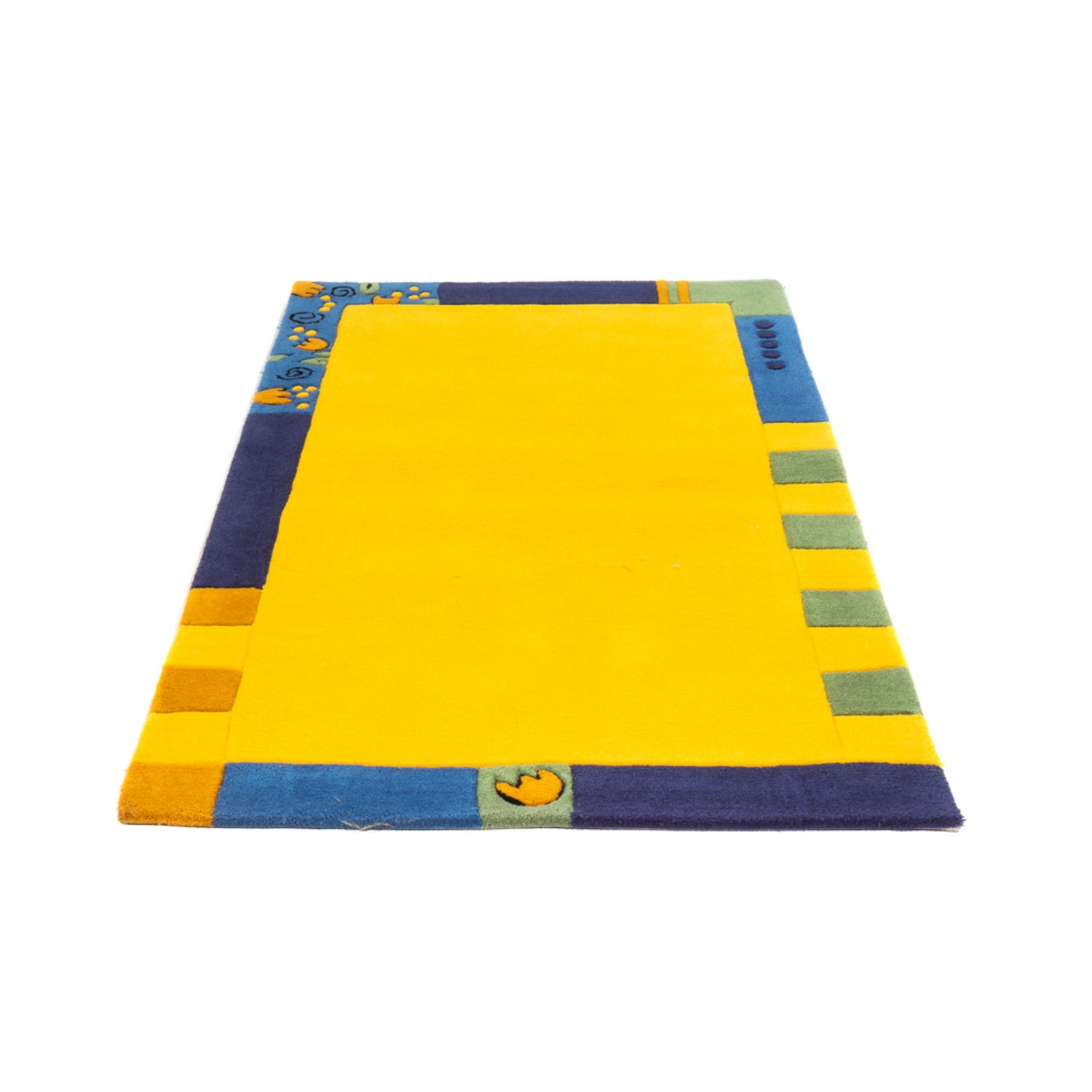 Modern Rug - 160 x 90 cm - yellow