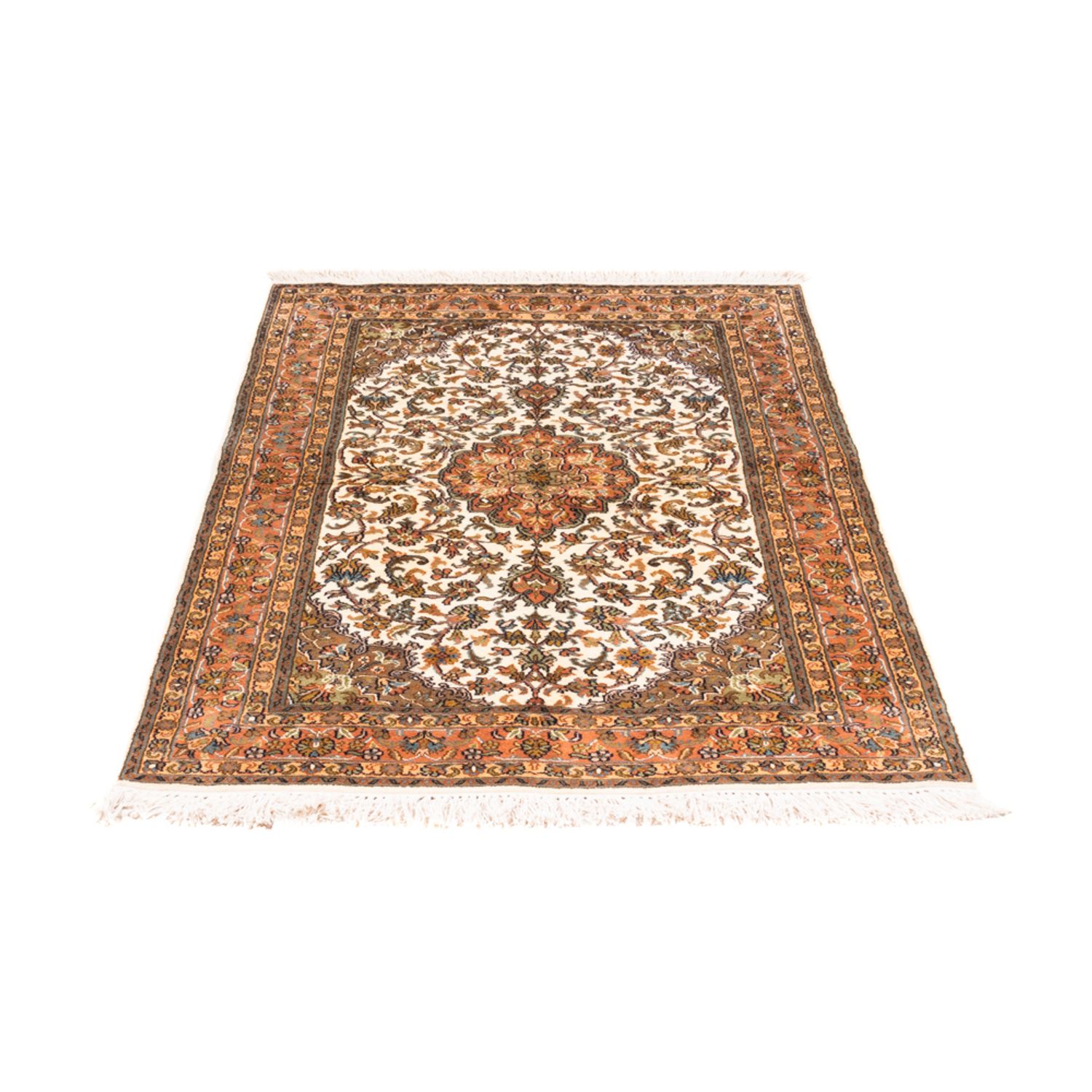 Silk Rug - Kashmir Silk - 149 x 95 cm - beige