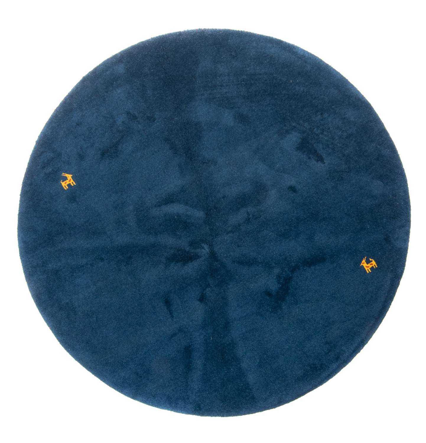 Gabbeh Rug - Indus round  - 190 x 190 cm - blue